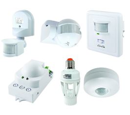 Датчики движения, детекторы освещенности, таймеры