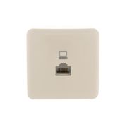 Розетка компьютерная 1-м ОП Viola RJ45 крем. LEZARD 751-0300-139