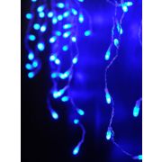 Гирлянда «Бахрома» OIC080B-C-E-31V 80 син. светодиодов 2х0.5м 20 нитей 16/48/40/24см с контроллером соединяемая до 10шт. уличная SHLights 4690601049797