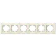 Рамка 6-м Афина универс. сл. кость (ivory) Universal A1043-I