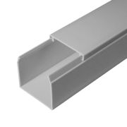 Кабель-канал 40х40 L2000 с двойн. замком RAL 7035 сер. Промрукав PR03.0076