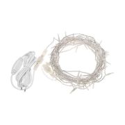 Гирлянда светодиодная «Нить» 10м 75LED бел. 1.7Вт 230В IP44 эффект мерцания провод прозр. Neon-Night 305-525