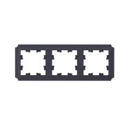 Рамка 3-м AtlasDesign Antique универс. карбон SE ATN101003