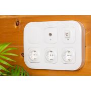 Заглушка 1-м Quteo для блоков бел. IEK 782295