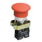 Кнопка управления «Грибок» LAY5-BC41 1з без подсветки красн. IEK BBG70-BC-K04