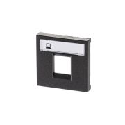 Накладка для 1-го суппорта/разъема типа 2017... и/или 2018... 2 мод. Zenit антрацит ABB 2CLA221810N1801