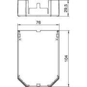 Кожух защитный для модульной рамки 104мм SG2 полиамид черн. OBO 7429162