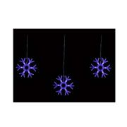 Гирлянда светодиодная «Снежинки-1» ULD-E1503-036/DTA BLUE IP20 SNOWFLAKES-1 1.5х3м 6 подвесов 36LED Uniel UL-00001406