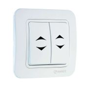 Переключатель проходной 2-кл. 1п 1мод. СП Lillium 10А IP20 бел./бел. Makel 70026