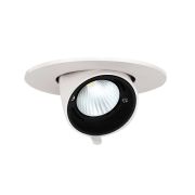 Светильник светодиодный PLED DL4 WH Downlight 18Вт 4000К IP40 24град. ДВО встраив. поворотн. Pro+ JazzWay 5021884
