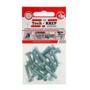 Болт с шестигранной головкой М6х25 DIN 933 класс прочн. 8.8 оцинк. (пакет) (уп.18шт) Tech-Krep/Zitar 102958