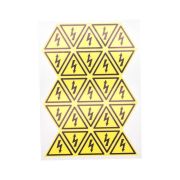 Наклейка знак электробезопасности «Опасность поражения электротоком» 25х25х25мм (уп.100шт) Rexant 56-0006-1