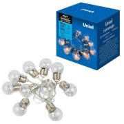 Гирлянда ULD-S1800-010/STB/3AA WARM WHITE IP20 RETRO BULBS «Лампочки ретро» 3AA (не в/к) 1.8м 10 LED тепл. бел. свет Uniel UL-00008425