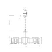 Подвесной светильник Maytoni H009PL-08G