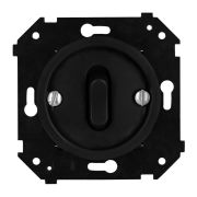 Выключатель 1-кл. (скрытый монтаж), пластик, цвет Черный матовый (клавишный) B3-220-23M