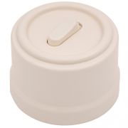 Кнопка (одноклавишная), пластик, цвет Песочное золото B1-220-24-PB