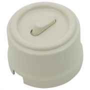 Выключатель 1-кл. перекрестный, пластик, цвет Слоновая кость (клавишный) B1-223-211