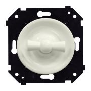Выключатель 1-кл. проходной (скрытый монтаж), Слоновая кость матовый B3-201-211M