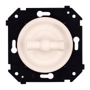 Выключатель 1-кл. проходной (скрытый монтаж), Песочное золото матовый B3-201-24M