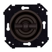 Выключатель 2-кл. (скрытый монтаж), Коричневый матовый B3-202-22M