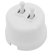 Выключатель 2-кл. пластик, цвет Белый (тумблерный) B1-232-21