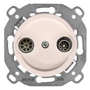 Розетка TV/R-SAT оконечная (скрытый монтаж), Песочное золото матовый B3-305-24M