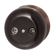 Розетка TV/R-SAT оконечная Фаберже, керамика, цвет коричневый B2-305-020/18