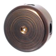 Распределительная коробка 110 мм, пластик, цвет Бронза (4 кабельных ввода в комплекте) B1-522-25-K