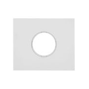 Рамка 1 постовая, скрытый монтаж, Шедель Бриз, пластик, цвет Белый матовый BF6-610-21M