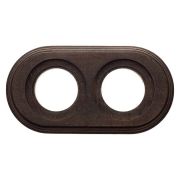 Рамка 2 постовая, накладной монтаж, цвет Старое дерево BF1-620-17