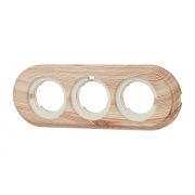 Рамка 3-х постовая, пластик, цвет Карельская Сосна BF1-630-13/PL