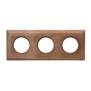 Рамка 3-х постовая для скрытого монтажа (дерево, Винтаж) BF4-630-18