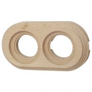 Рамка 2 постовая для открытой проводки (Натурэль на бревно 240 мм) BFC24-620-10