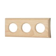 Рамка 3 постовая для скрытого монтажа (Натурэль на бревно 200 мм) BF4C20-630-10