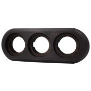 Рамка 3 постовая (Угольно-черный на бревно 220 мм) BFC22-630-119