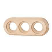 Рамка 3 постовая для открытой проводки (Натурэль на бревно 260 мм) BFC26-630-10