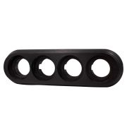 Рамка 4 постовая (Угольно-черный на бревно 220 мм) BFC22-640-119