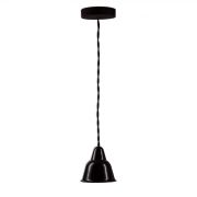 Светильник Кампана, на витом проводе (цвет черный), 1 плафон, черный 73/119 BS1-11-0303/73/119