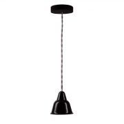 Светильник Кампана, на витом проводе (цвет титан) , 1 плафон, черный 717/119 BS1-11-0303/717/119