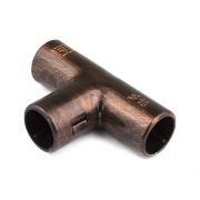 Тройник соединительный для труб, пвх, цвет Медный Век ( 5 шт/уп) BTT1-16-16-5