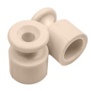 Изолятор для наружного монтажа, пластик, цвет песочное золото (10 шт/уп) B1-551-24-10