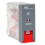 Реле промежуточное с кнопкой и мех. индикацией RPAt 22/2 8A 230В AC EKF AVERES