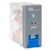 Реле промежуточное с кнопкой и мех. Индикацией RPAt 22/2 8A 24В DC AVERES EKF