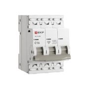 Автоматический выключатель ВА 47-63N 3P 16А (C) 4,5 кА PROXIMA EKF