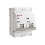 Автоматический выключатель 2P 40А (C) 10kA ВА 47-100 EKF PROxima