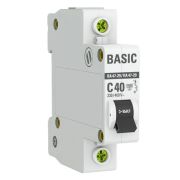 Автоматический выключатель 1P 40А (C) 4,5кА ВА 47-29 Basic