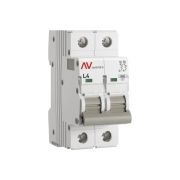 Выключатель автоматический AV-10 2P 4A (L) 10kA EKF AVERES