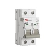 Выключатель автоматический AV-10 2P 25A (L) 10kA EKF AVERES