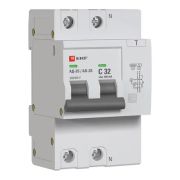 Дифференциальный автомат АД-2 S 32А/100мА (хар. C, AC, электронный) 6кА EKF PROxima