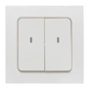 Умный беспроводной выключатель Стокгольм 2-кл. белый Zigbee EKF Сonnect